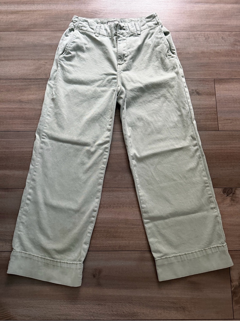 bagatelle Light Sage Wide Leg Jeans